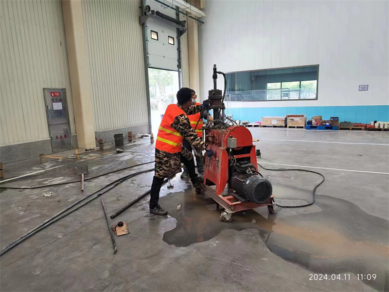 汉阳厂房地面下沉塌陷注浆加固施工